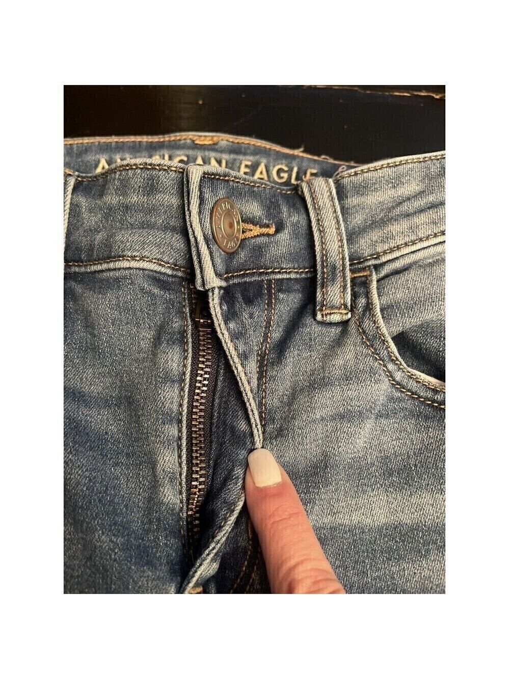 American Eagle Women’s Jeans Next Level Stretch High Rise Jegging Size 4 Regular - Picture 6 of 7